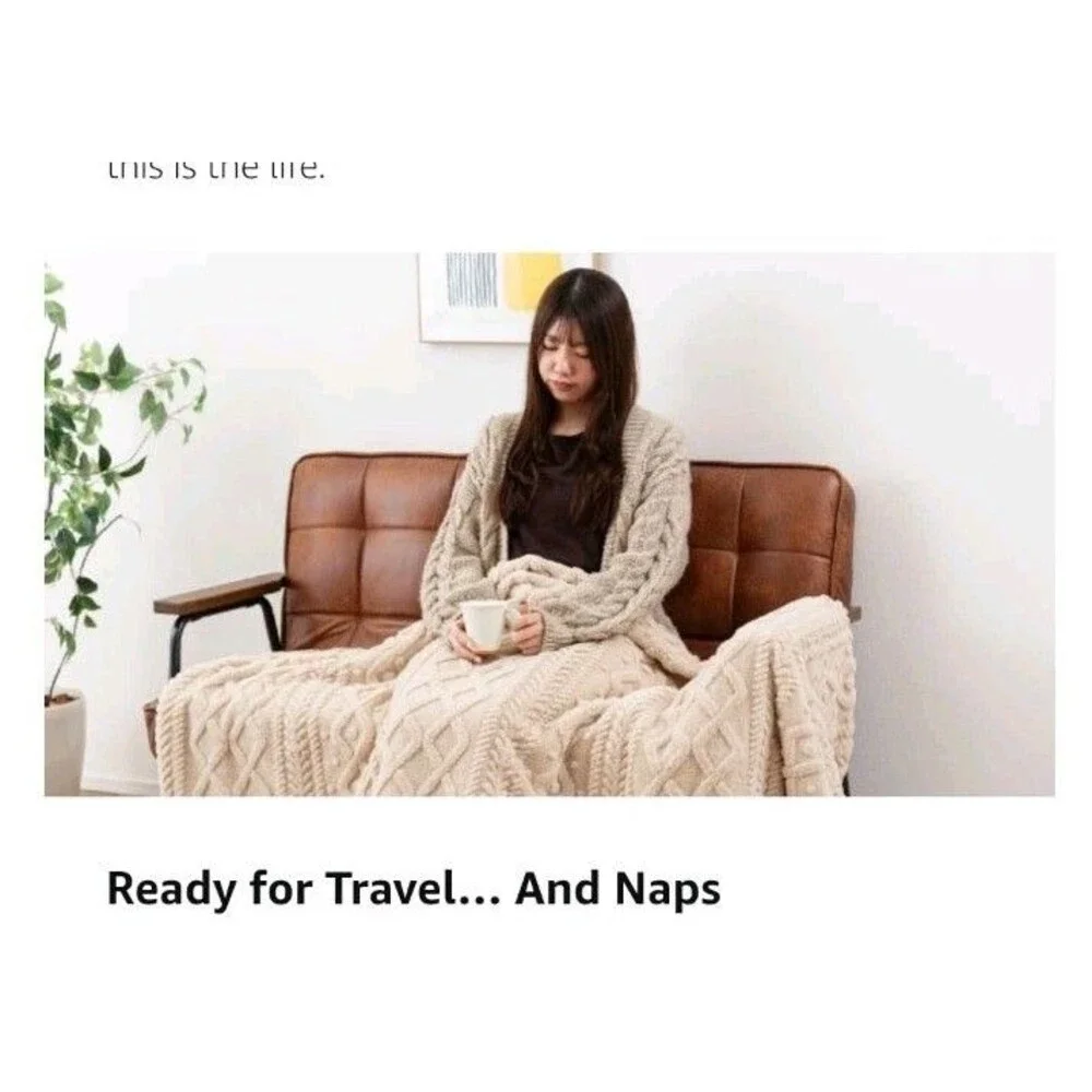 Palette Life Kotatsu Futon Blanket 3D Jacquard Boa 72.5x72.5